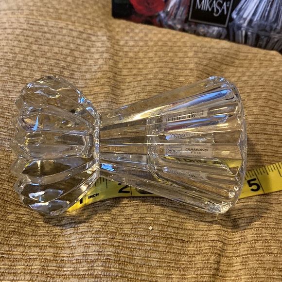 🕯️ NWT Mikasa Vintage Diamond Fire Pair of Candle Holders - Picture 13 of 14